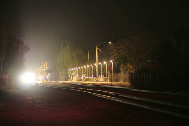 istock Moorpark Railway Station at Night 1124344278
