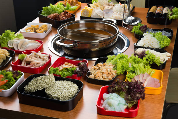 Hot pot recipe with dishes