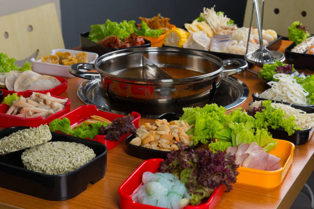 Hot pot recipe with dishes