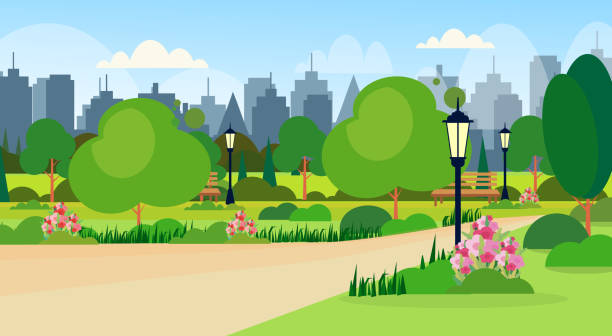 Fondo Parque Vectores Libres de Derechos - iStock Fondo Parque Vectores Libres de Derechos - iStock