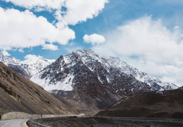 istock Beautiful scenic Himalaya mountains covered in snow 1124349261