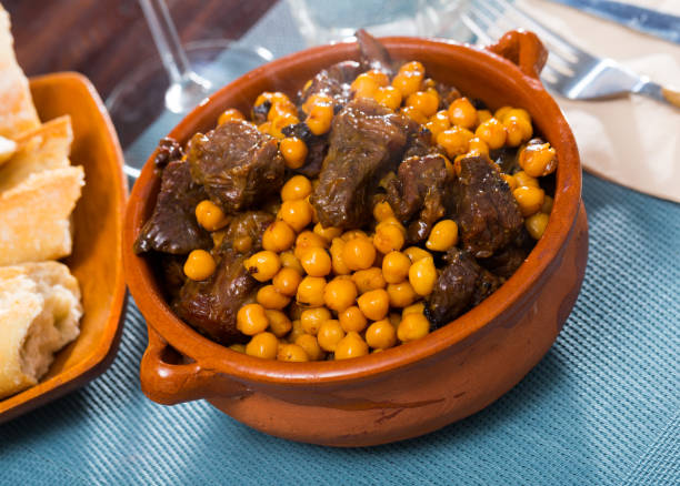 istock Juicy beef meat stewed with chickpea 1124351604