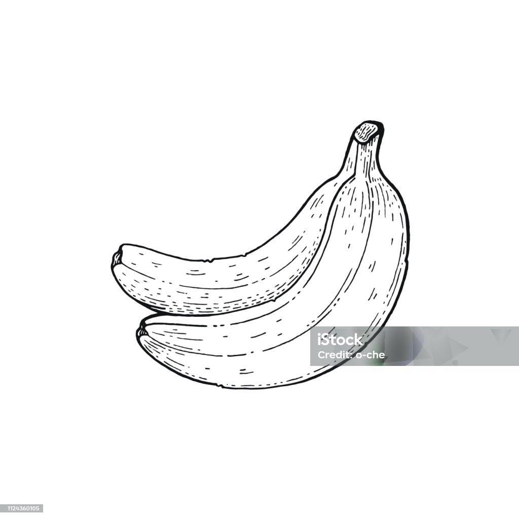 Desenhos para colorir Doodle de banana - Desenhos para colorir gratuitos  para impressão