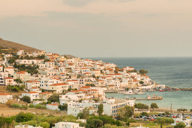 Batsi village at Andros island in Greece. A beautiful touristic destination. Batsi village at Andros island in Greece. A beautiful touristic destination. andros island stock pictures, royalty-free photos & images