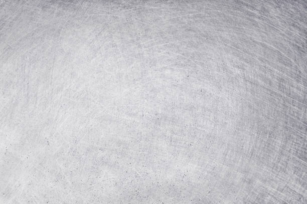 aluminium texture background, scratches on stainless steel. - seamless brushed metal platinum smooth imagens e fotografias de stock