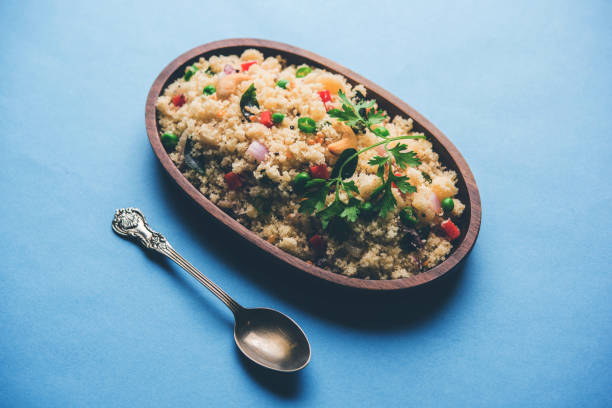 istock Rava Upma / Uppuma - south indian breakfast served in a bowl. selective focus 1124396583