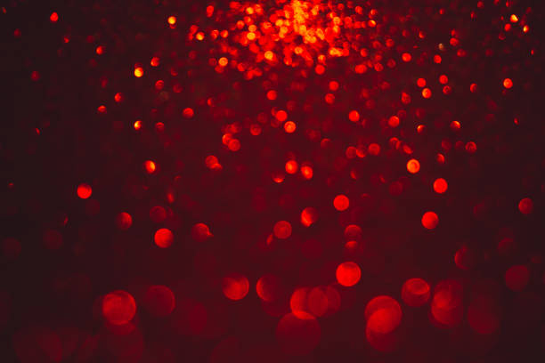 istock Defocused Valentine's day concept. Red bokeh and red background. 1124398202