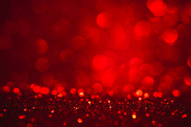 istock Red blurred background for Valentine's day, party, event concepts.  Red bokeh and red background. 1124398280