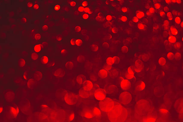 istock Red bokeh and red background. Valentine's day red lights defocused concept. 1124398664