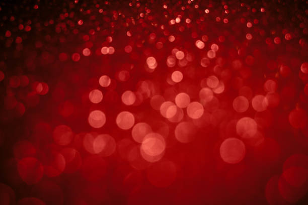 istock Red bokeh lights background for Valentine's day, Party, Event design. Red background. 1124398920