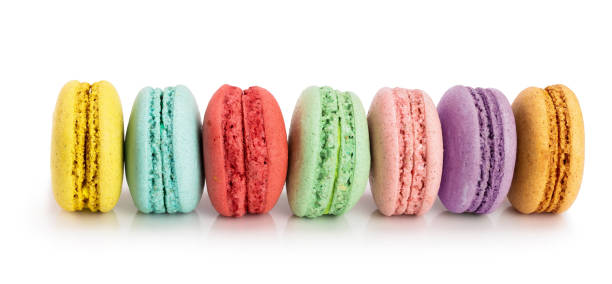 istock colorful macaroons isolated on white background closeup 1124399247