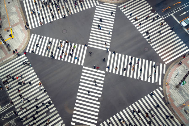 istock People passing the street crossing in Ginza district 1124400655