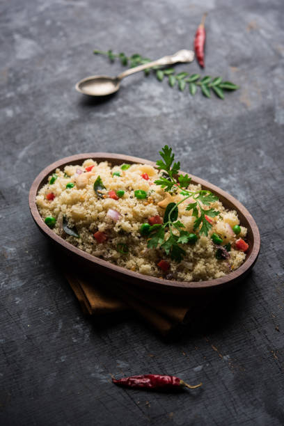 istock Rava Upma / Uppuma - south indian breakfast served in a bowl. selective focus 1124402254