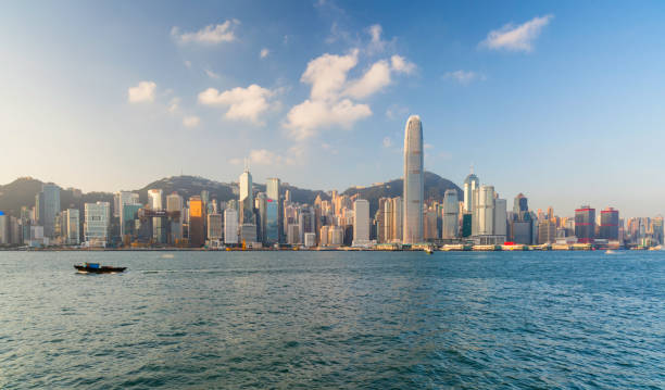 istock Dawn Breaks Over Hong Kong Harbour 1124402843