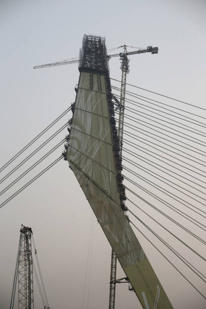 istock Signature Bridge (Cable-Stayed Bridge), New Delhi 1124411755