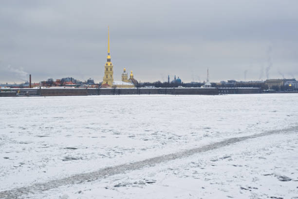 istock Peter and Paul Fortress  and Neva closeup 1124422347