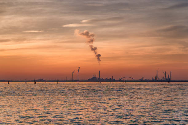 istock Beautiful view of Porto Marghera during sunset 1124423311