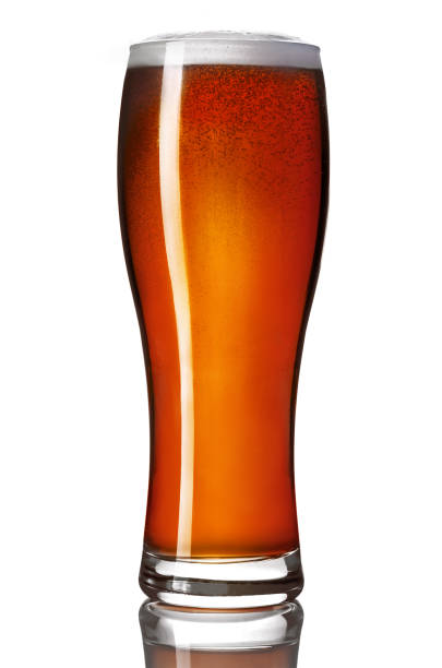 istock Glass of beer isolated on white 1124424012