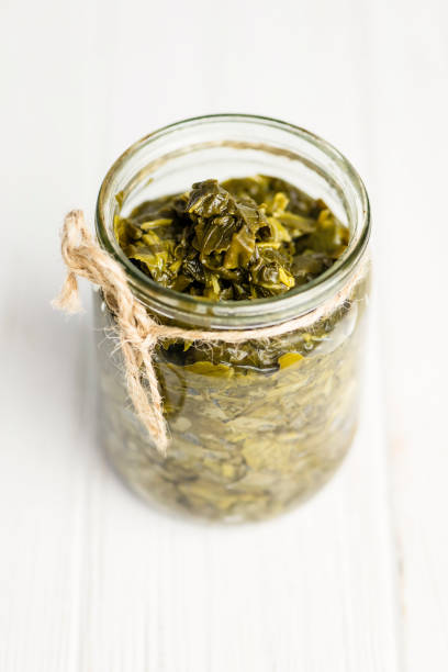 istock canned fresh sorrel in a glass jar 1124424373