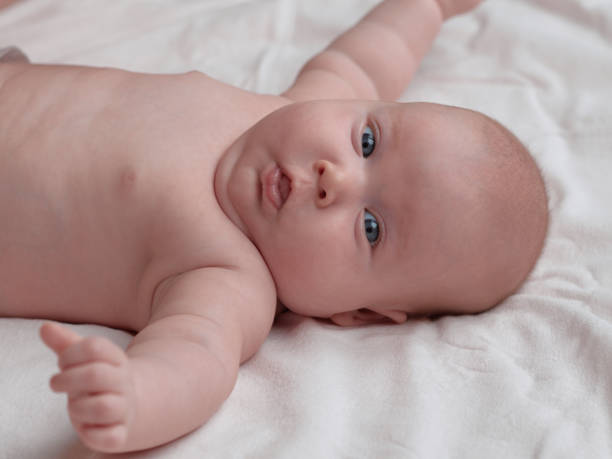 istock Surprised baby close up. 1124429635