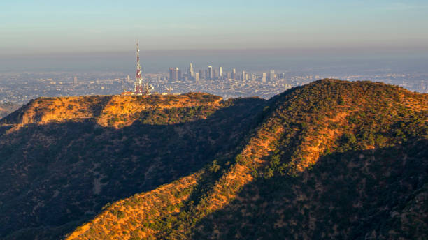 istock View of Mount Lee with tower in background 1124431797