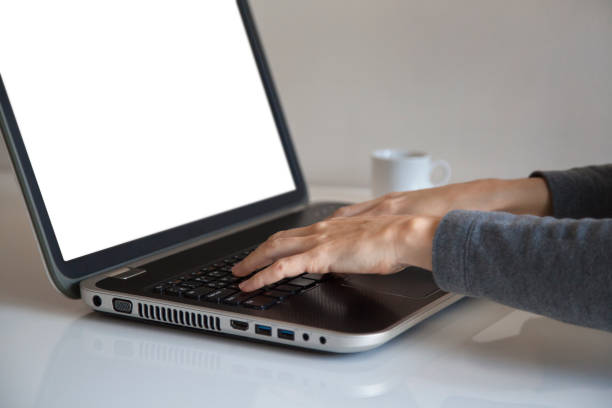istock Printing on a laptop, office work conceptual photography 1124434881