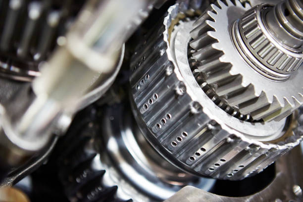 istock Close up of a gear assembly 1124438662