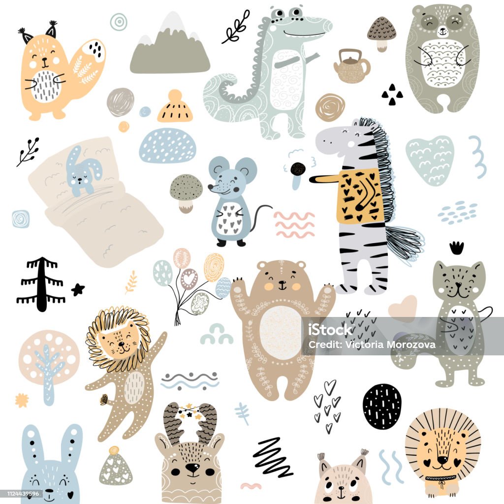 北欧風の動物のシームレスパターンのセットのイラスト素材 イメージマート 動物のパターン Cosmetic Solutions Ru 北欧風の動物のシームレスパターンのセットのイラスト素材 イメージマート 動物のパターン Cosmetic Solutions Ru