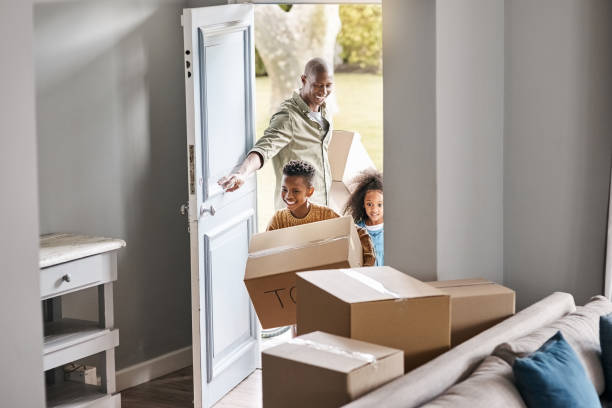 The kids are eager to help with all the moving