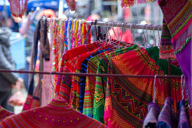 istock Mon fabrics at the market 1124444916