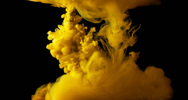 istock acrylic color paint in water. burst of color on black background 1124450607