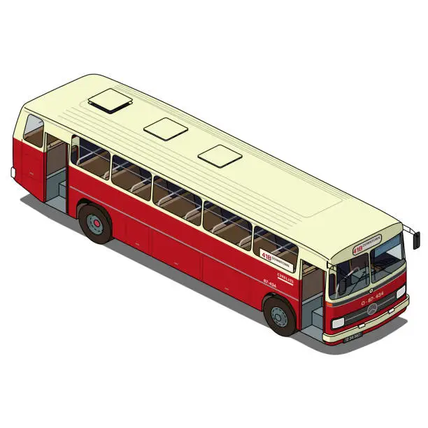 Vector illustration of municipal bus