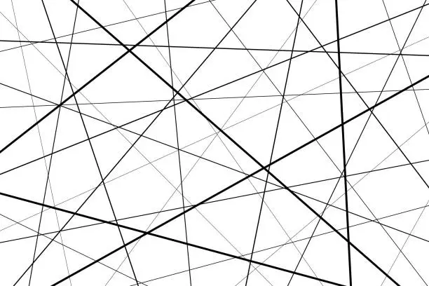 Vector illustration of Black and white geometric pattern