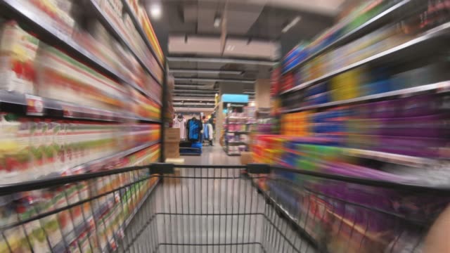 Shopping cart time lapse