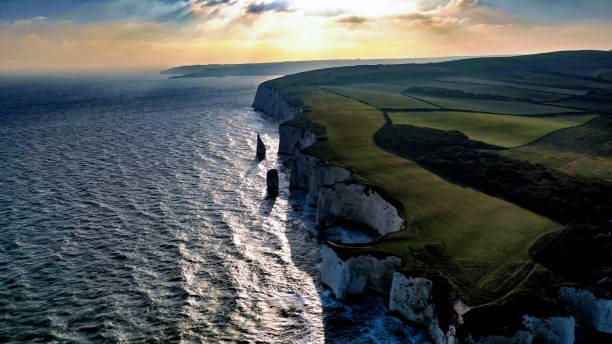 istock British South Coast at sunrise and sunset 1124472424