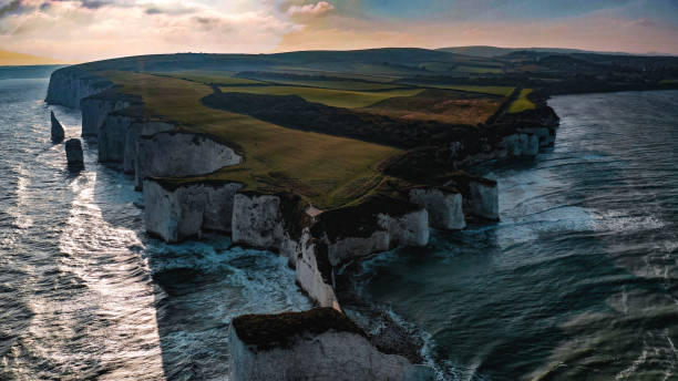 istock British South Coast at sunrise and sunset 1124472437
