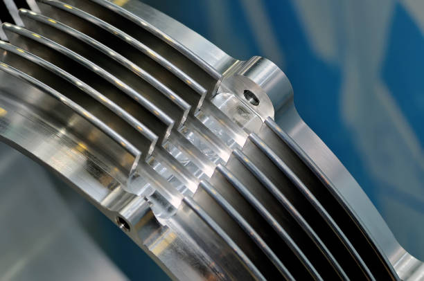 istock Steel parts for industrial machinery 1124475111