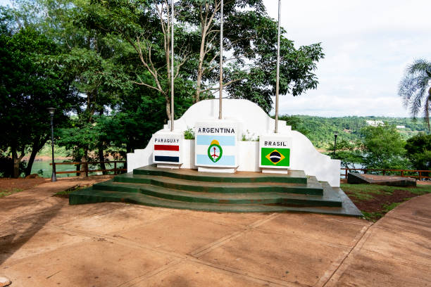 istock Three Borders Landmark. Puerto Iguazu - Argentina 1124475529