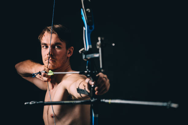 istock Archer with the bow and arrow 1124478090
