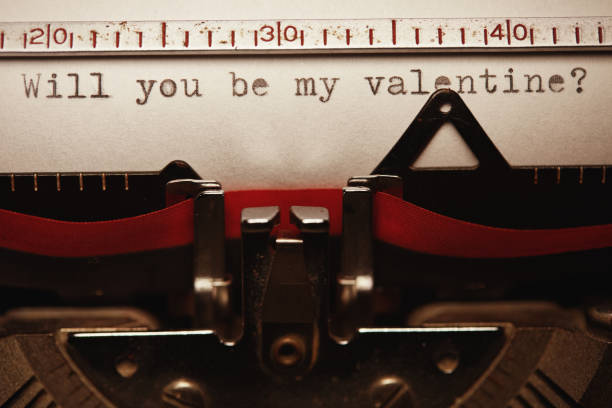 istock Will you be my valentine typed with an old typewriter 1124478573