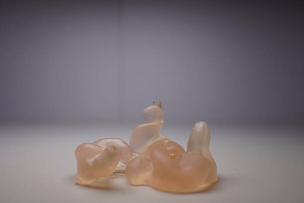 istock The Shell Mold used by the hearing aid. The material is silicone. 1124479529