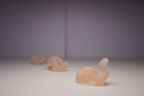 istock The Shell Mold used by the hearing aid. The material is silicone. 1124481556