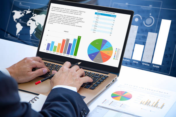 Reviewing a financial reports in returning on investment analysis