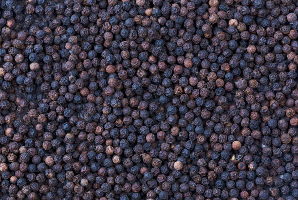 istock Top view of healthy grains black pepper beans surface 1124484101