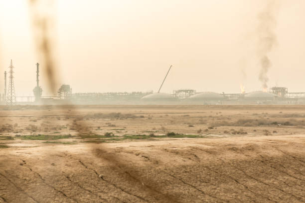 istock Petroleum refineries in the morning in Iraq 1124497130
