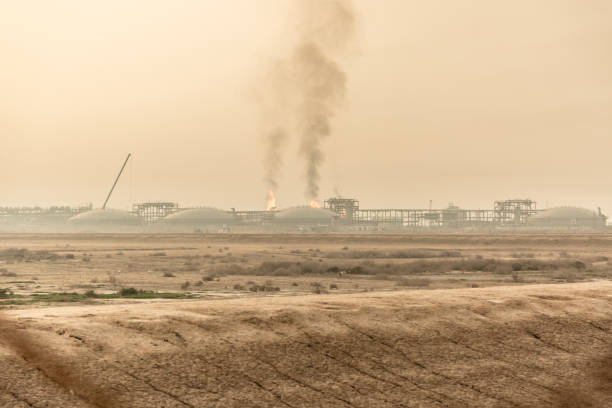 istock Petroleum refineries in the morning in Iraq 1124497282
