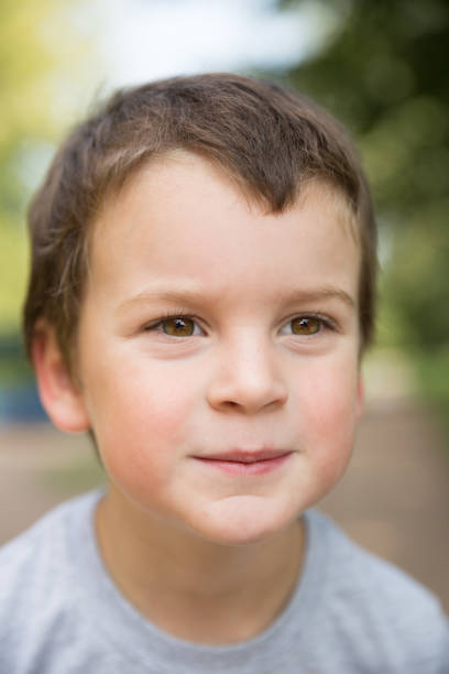 istock Smiling boy close-up portrait 1124499283