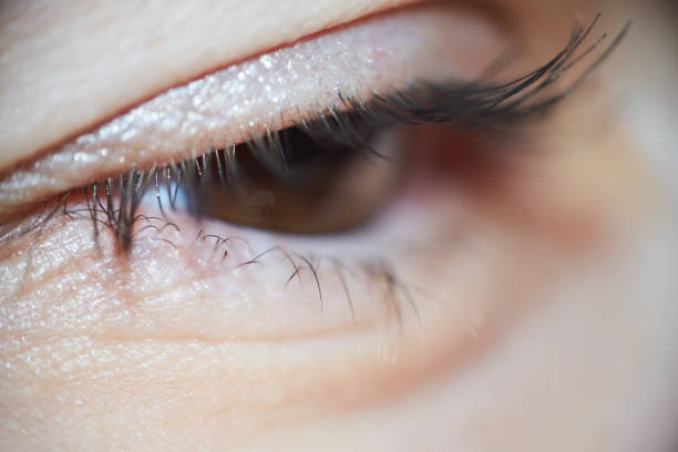 istock Sad Brown Woman Eye Looking Down Detailed Macro 1124499666