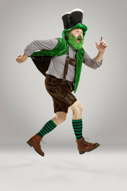 istock A man in a leprechaun hat at studio. He celebrates St. Patrick's Day. 1124499873