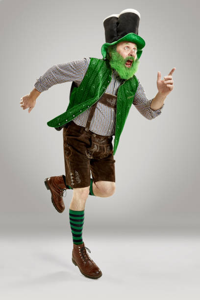 istock A man in a leprechaun hat at studio. He celebrates St. Patrick's Day. 1124499885